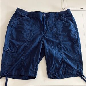 St. John's Bay Blue Cargo Shorts Lightweight Outdoor Essential
